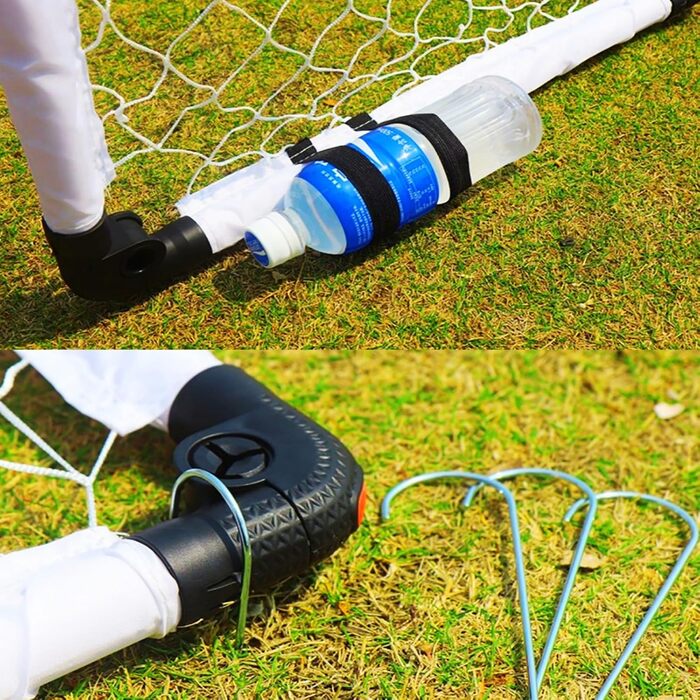 Дитячі ворота для футболу KiBiGOAL, розкладні, 90x60 см, для гри в приміщенні та на вулиці, від 3 до 7 років