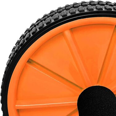 Колесо для пресу OcioDual з ручкою, тренажер для дому, AB Wheel (Помаранчевий)