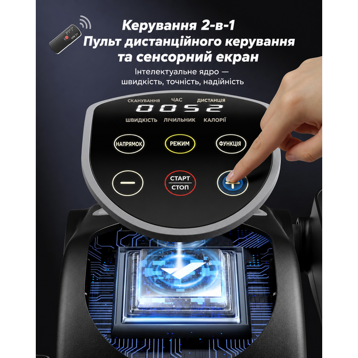 Мініеліпс MERACH E32-2025 — електричний тренажер для дому з пультом дистанційного керування, дисплеєм та неслизьким покриттям, 12 швидкостей, тихий і портативний, чорний