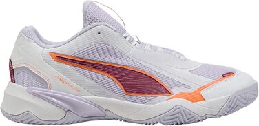 Кросівки PUMA Solarstrike W+ 4Hallenturnschuh, 42.5 EU, Puma White, Heat Fire, Lilac Crush Berry