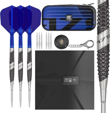 Дротики Target Darts 975 Ultra Marine 97,5% вольфрамові зі сталевим вістрям та насадками K-Flex