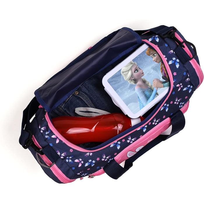 Спортивна сумка-рюкзак для дітей: рожева, фіолетова, блакитна (рожево-блакитна)