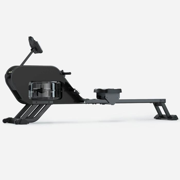 Гребний тренажер Skandika Nemo III Hybrid з водним та магнітним опором, 32 рівні електроні контролю опору, 15 програм, до 200 см, сумісний з додатком, для дому | Гребний тренажер, фітнес-обладнання для дому