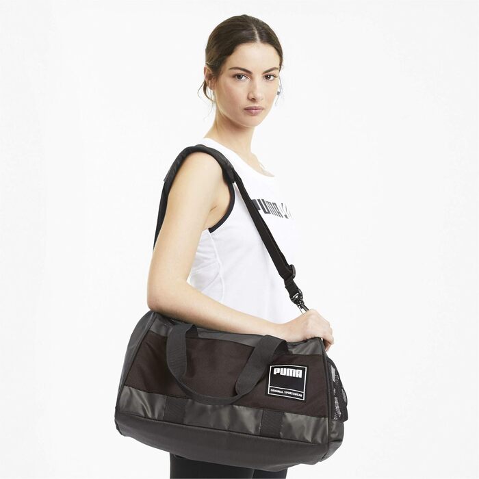 Сумка для спортзалу PUMA Gym Duffle Bag S, синя-чорна, універсальний розмір