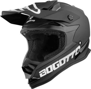 Мотошолом Bogotto V321 Solid кросовий, матовий чорний, розмір L