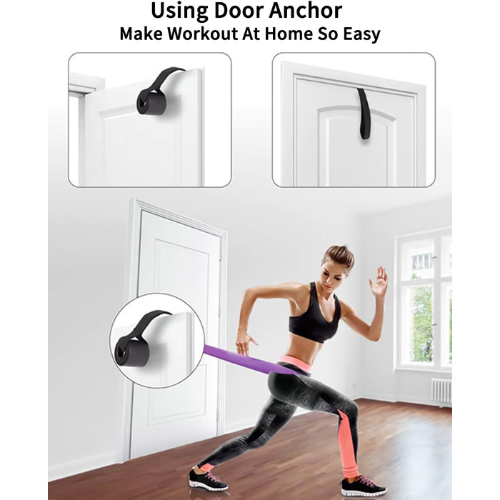 Набір еластичних стрічок FAOKZE для фітнесу, йоги та силових тренувань (5 шт. різних кольорів)