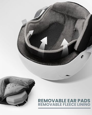 Шолом Outdooraster IPS Kelvin II для сноубордингу та катання на лижах (матова біла, S)