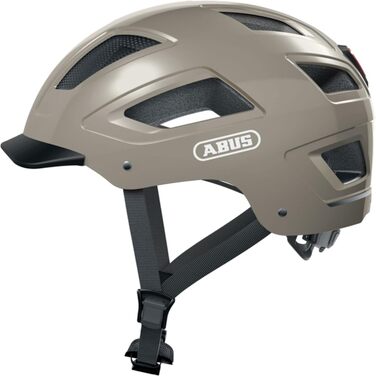 Велошолом ABUS Hyban 2.0 з підсвіткою, ABS, XL, сірий
