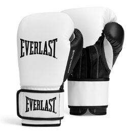 Боксерські рукавички Everlast Powerlock OG 12oz для тренувань, спарингу та груші, біло-чорні