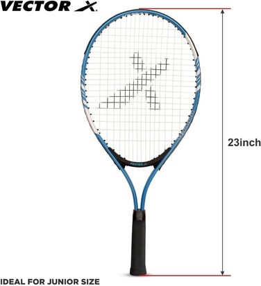 Ракетка для тенісу Vector X VXT-520 (графіт, 23 дюйми, синя) - легка, з амортизацією
