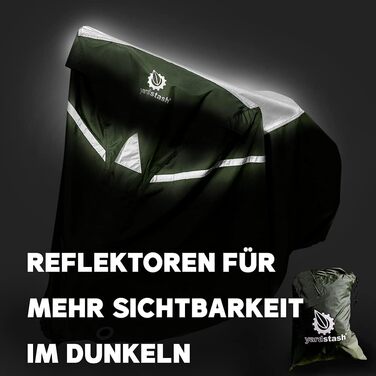 Гараж для велосипедів YardStash на 3 велосипеда - водовідштовхувальний захисний чохол з блискавкою та світловідбиваючими елементами XXL