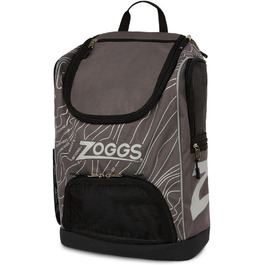Рюкзак Zoggs Planet R-PET 33 літри сірий/чорний, для плавання, екологічний
