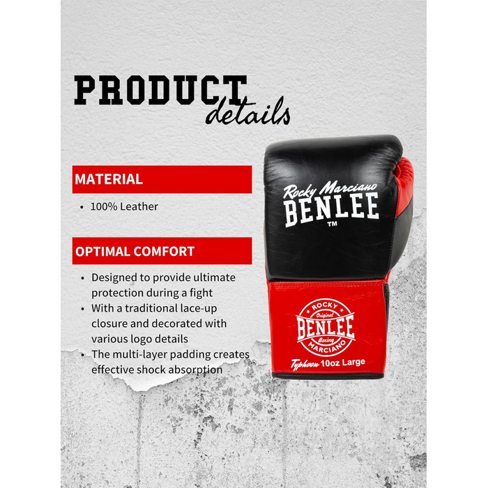 Боксерські рукавички BenLee Typhoon з натуральної шкіри