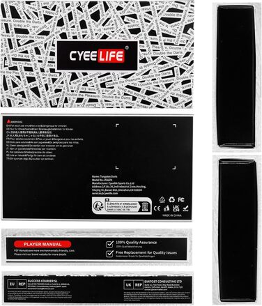 Дротики CyeeLife 28 г, 90% вольфрам, сталь, чорні, для дартсу