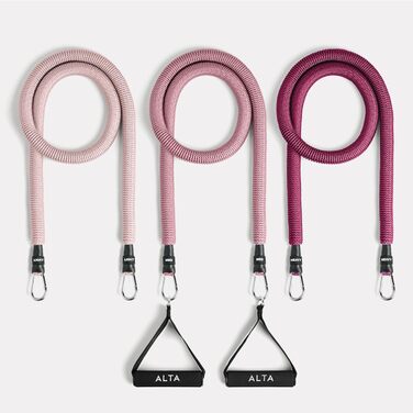 Набір еластичних стрічок для фітнесу ALTA з ручками – повний комплект, стрічки опору для жінок, тренування з ручками, кісточки, дверний анкер, фітнес-стрічки, набір Burst