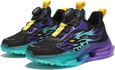 Дитячі кросівки Kindi: спортивні, повсякденні, для бігу, розмір EU 28-39, чорно-фіолетові