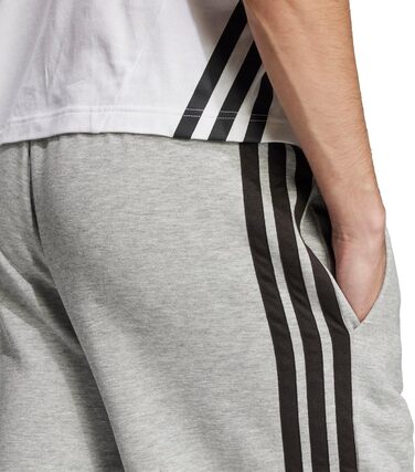 Чоловічі повсякденні шорти adidas Essentias French Terry 3-Stripes, темно-сірі (XS)