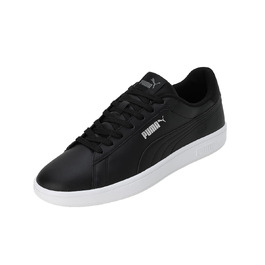 Кросівки Puma Smash 3.0 L унісекс, чорні з білою підошвою, розмір 44.5 EU