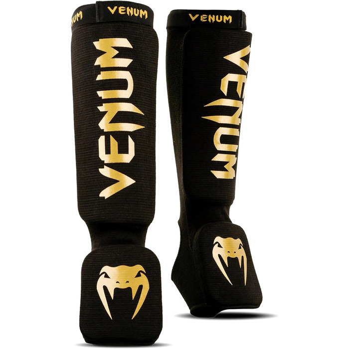 Захист гомілки та стопи Venum Art Uni Kontact XL, чорний/золотий