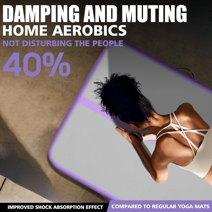 Надувна гімнастична матка BPB Air Matte Track, 3 м: для тренувань, йоги, челедингу, пілатесу