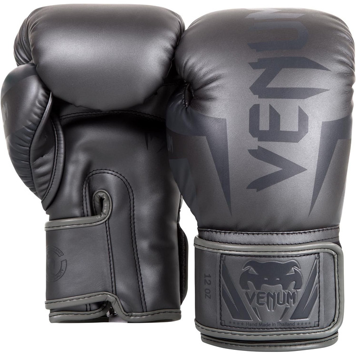 Боксерські рукавички Venum Elite сірого кольору, 10 Oz
