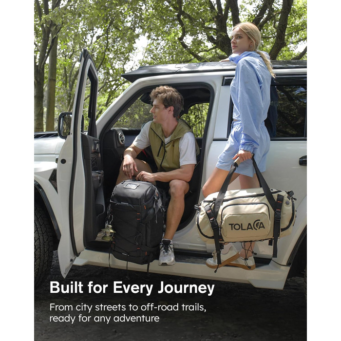 Спортивна сумка-рюкзак Tolaccea 40L з відділеннями для взуття, мокрого одягу та ноутбука 15.6