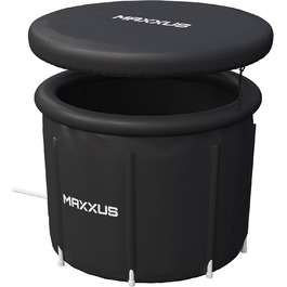 MAXXUS Eisbad XL – надувна криотонна для дому, 450л, з кришкою та насосом, 90 см Ø, для дорослих та спортсменів