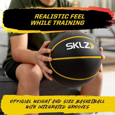 SKLZ Bashhhketball Pro Silent: м'яч для баскетболу, розмір 7, для залу, безшумний, професійний