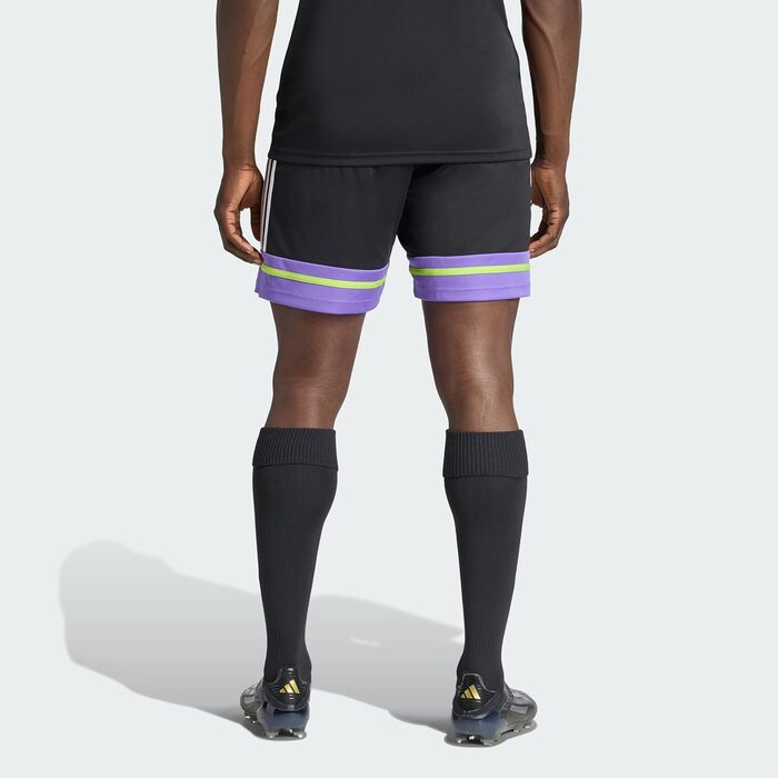 Спортивні чоловічі шорти adidas Squadra 25 (Black/Purple Rush/Semi Solar Slime), розмір XL