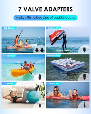 Електрична SUP-насос dwndpump HOBO PRO: акумулятор 4000 mAh, 20 PSI, для SUP, каяків, матраців, 12V автоживлення, сірий