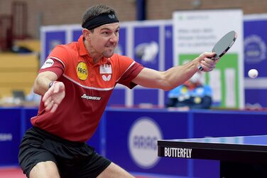 Настільний тенісний ракетка Butterfly Timo Boll Platin, ITTF сертифікат, для професіоналів, анатомічна ручка, накладка Pan Asia