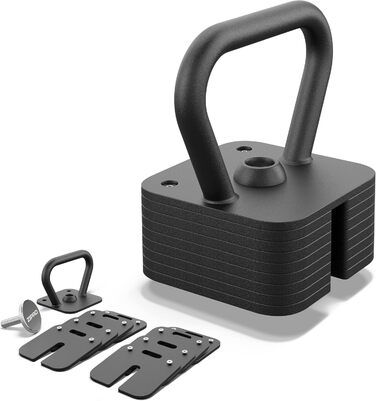 ZIPRO Kettlebell SQUARE: регульована гиря до 19 кг для силових тренувань та фітнесу вдома