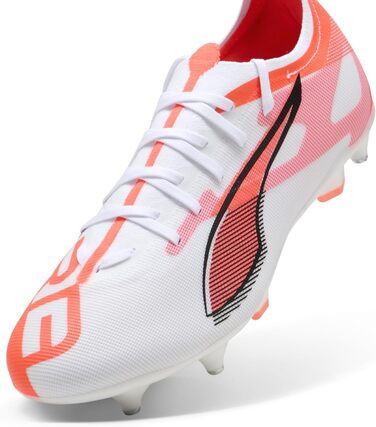 Кросівки футбольні PUMA Ultra 5 Match Mxsg, 42.5 EU, білий/чорний/червоний (світлодіодні)