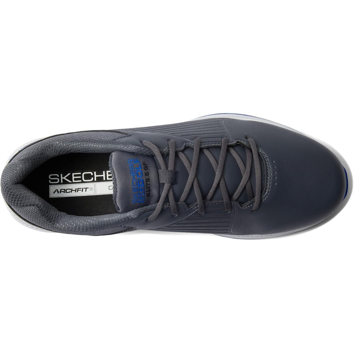 Чоловічі гольф-туфлі Skechers Elite Vortex - сірий з синім оздобленням, 45 EU