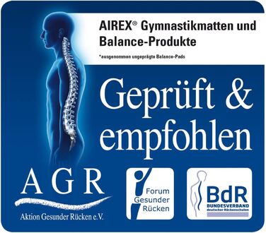 Гімнастичний килимок AIREX Fitline 140 з отворами, аква, для фітнесу та тренувань