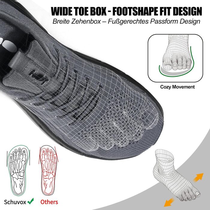 Кросівки для бігу та повсякденного носіння Unisex, бігові, спортивні, для фітнесу, білого (темно-сірого) кольору, розмір 37-46 EU