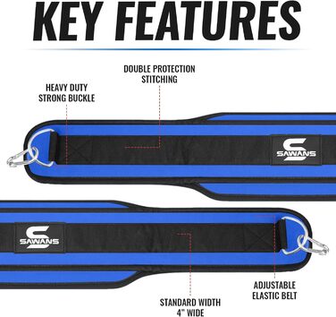 Пояс для підтягувань Dip з неопреновою підтримкою спини, 91.4 см, для важкої атлетики, бодібілдингу, пауерліфтингу, тренувань у спортзалі