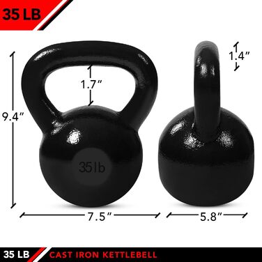 Гиря з чавуну JFIT 2,3–27,2 кг для функціонального тренування, силових вправ, кросфіту, фітнесу, аксесуари для спортзалу