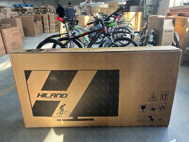 Гірський велосипед Hiland MTB 26/27,5 дюймів з алюмінієвою рамою, дисковими гальмами, спицевими колесами, для підлітків і дорослих, чорний/білий/червоний
