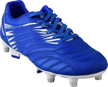 Футболні бутси Valencia SG для чоловіків, чорно-сині, розмір 45 EU, для м'яких/мокрих поверхонь