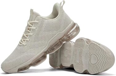 Чоловічі кросівки для бігу та спорту, неслизькі, стильні (46 EU, Z80 Beige)