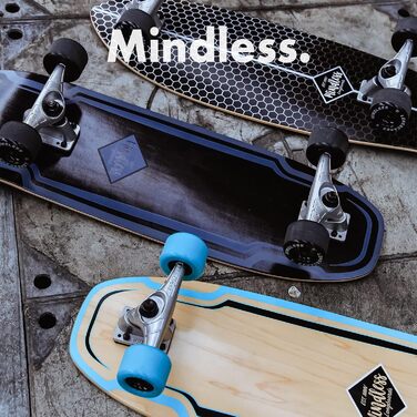 Лонгборд Mindless Surf Skate для дорослих, 9.5', чорний