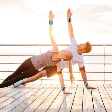 Гантелі на зап'ястя та щиколотки Kasanni 2 шт. (по 0,5 кг) для ніг та рук, Pilates, йога, танці, біг, плавання