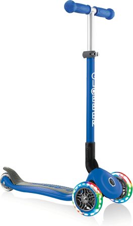 Дитячий самокат GLOBBER Primo Foldable Lights, 3-колісний, LED колеса, регульована висота, колеса 120/80 мм, ABEC 5