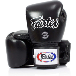 Боксерські рукавички Fairtex BGV1BR 16oz чорні для муай-тай, боксу, MMA, кікбоксингу, тренувань, дихаючі, легкі, ударопоглинаючі для чоловіків, жінок і дітей