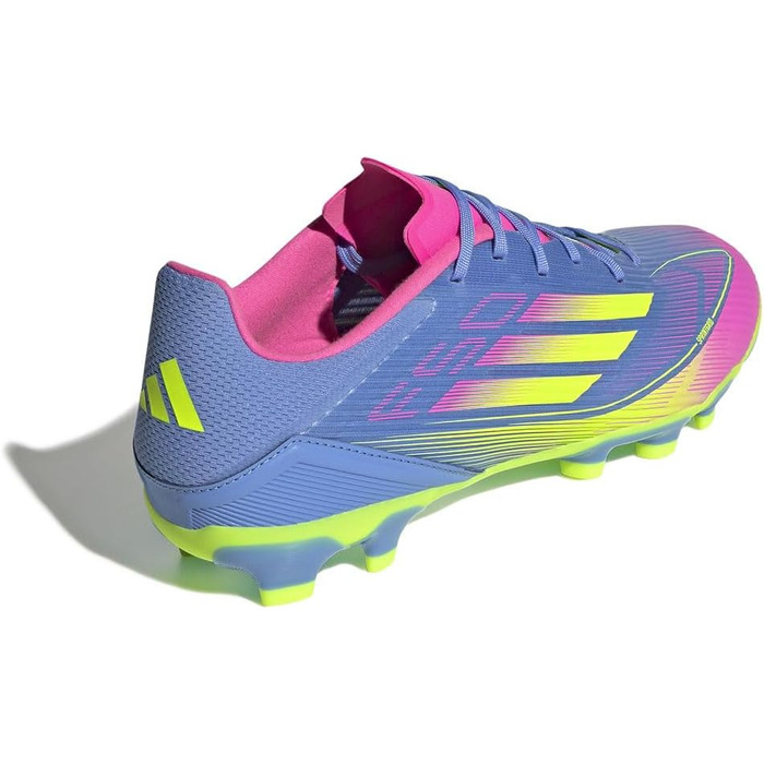 Бутси для футболу Adidas F50 League Unisex Multi Ground (47 EU, Синьо-жовто-рожеві)