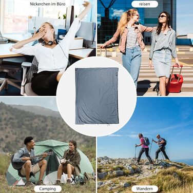 Спальний мішок Naturehike LW180 - темно-синій, 7°C, для дорослих та підлітків, легкий, для кемпінгу та трекінгу