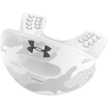 Маска захисна Under Armour Air Mundschutz з ремінцем (біле камуфляжне забарвлення)