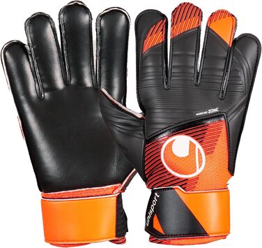 Воротарські рукавички Uhlsport Starter Resist+ для юніорів, унісекс, флуоресцентно-оранжеві/чорні/білі, футбольні