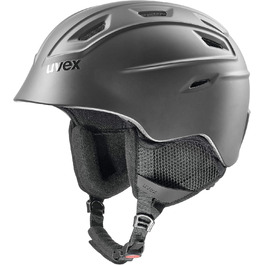 Шолом гірськолижний uvex fierce - чорний матовий, 55-59 см, регулювання розміру
